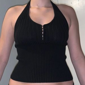 Guess black halter top